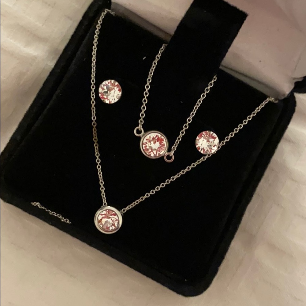 Silver Chevron Set from Swarovski.